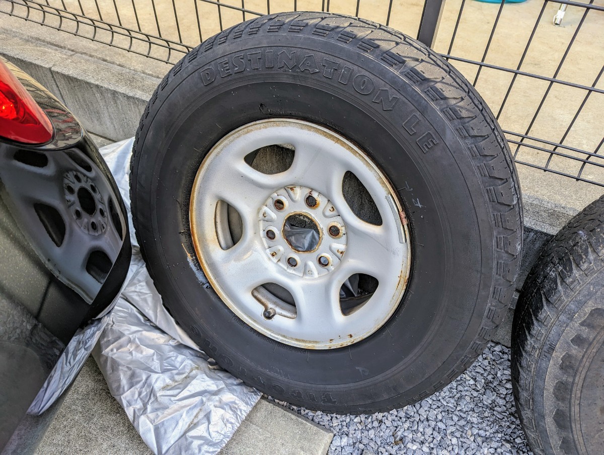 タイヤ【DESTINATION LE FIRESTONE 1009 245/75R16 109S】ホイール【シボレー エクスプレス 純正 16インチ 6.5J6HPCD139.7約+29】の画像2