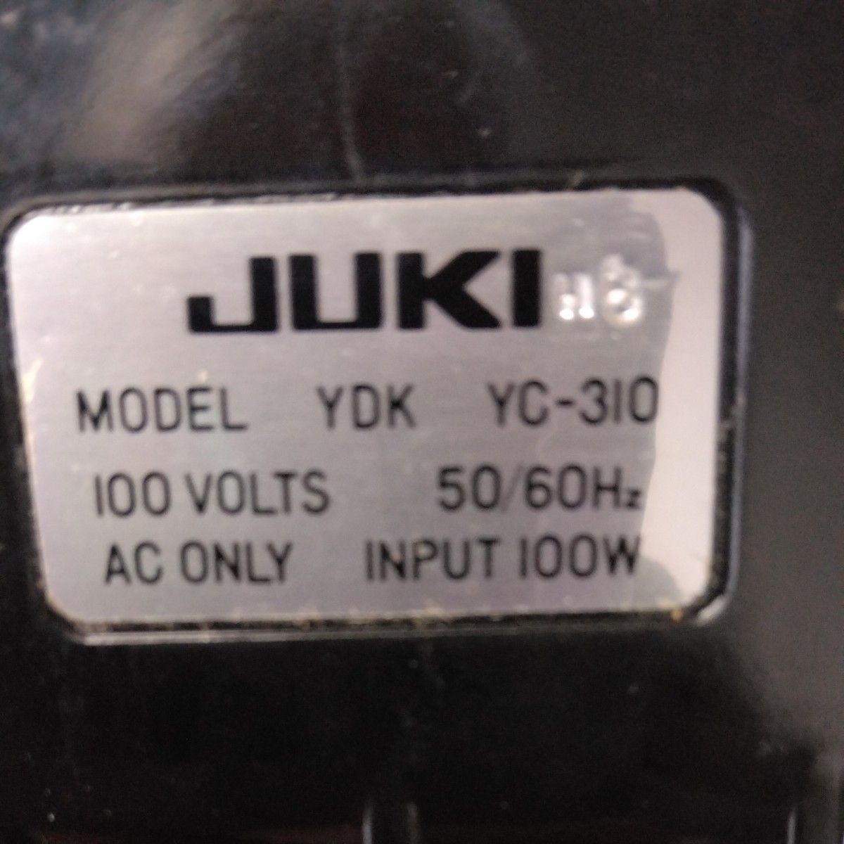 フットペダルJUKI、YC-310