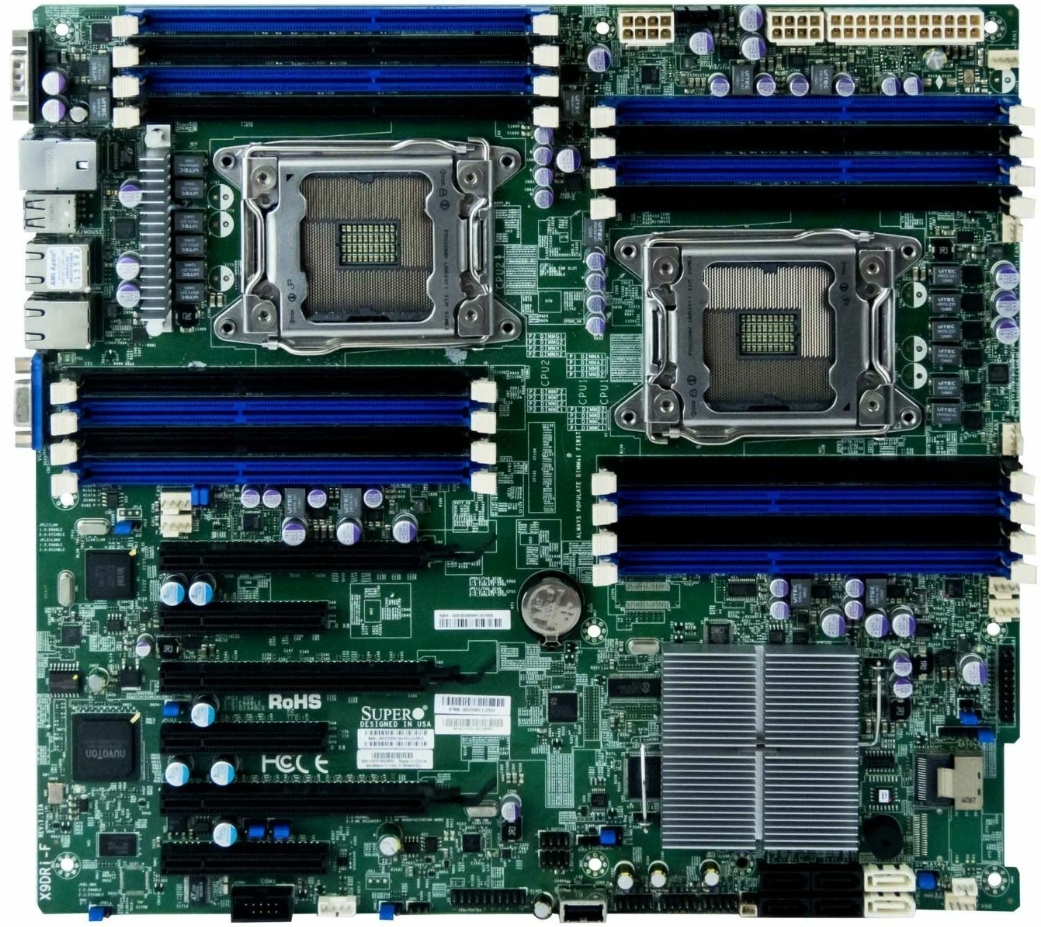 Supermicro X9DRI-F LGA2011 Intel C602 16x DDR3 240-PIN ATX Server Motherboard_画像1