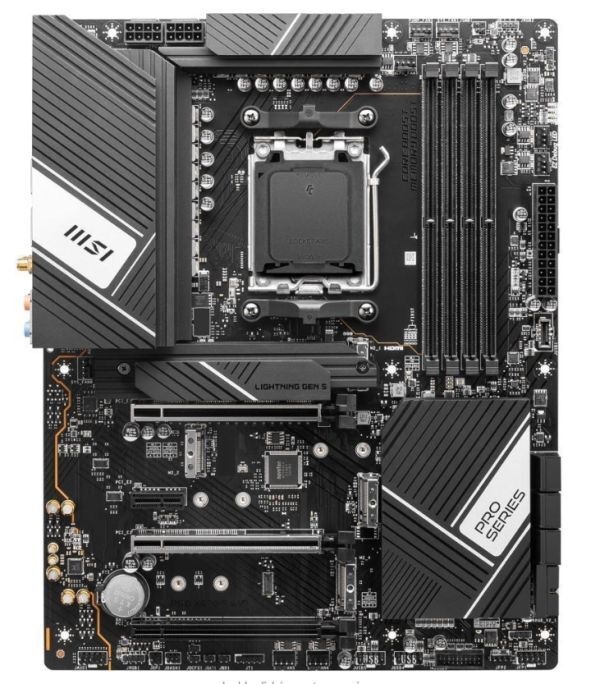 MSI MSI PRO X670-P WIFI AMD Socket AM5 AMD X670 ATX M.2 Desktop Motherboard