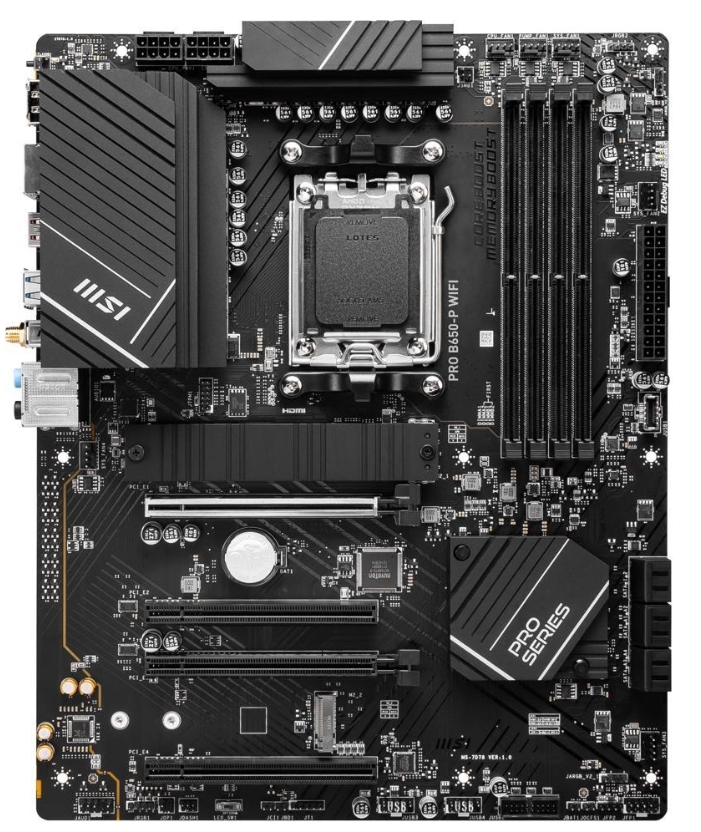 MSI PRO B650-P WIFI AM5 AMD B650 SATA 6Gb/s ATX Motherboard_画像1
