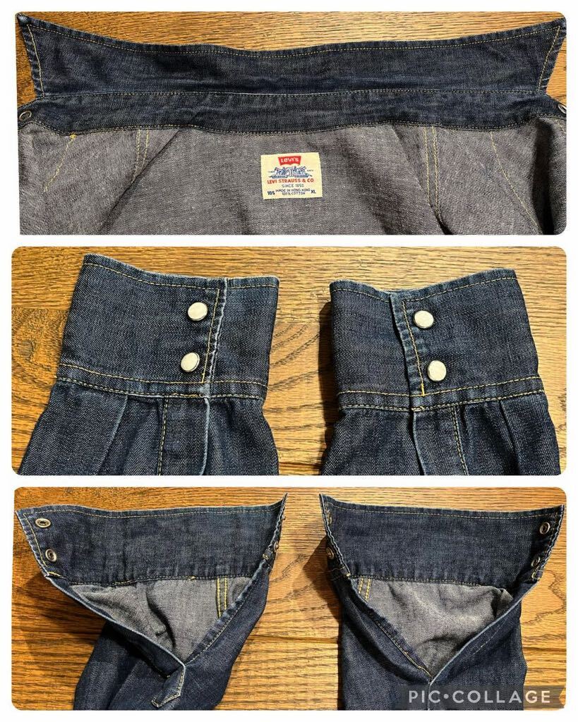 【VINTAGE】Levi's / 長袖デニムウエスタンシャツ /SIZE:XL / 90s / 97年製 / リーバイス / 香港製 / MADE IN HONG KONG / 60502-5201_画像9