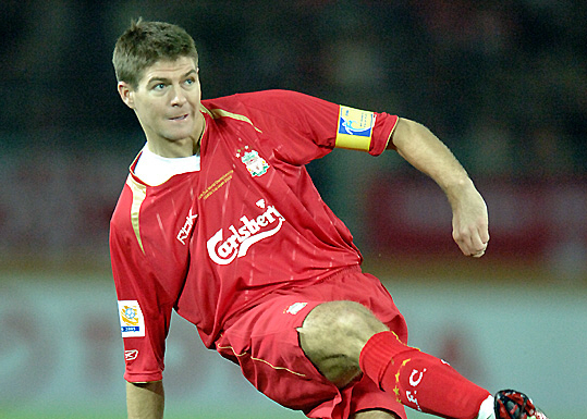 05-06リバプール LIVERPOOL(H)#8 ジェラード GERRARD 半袖 reebok正規 2005 CWC仕様 XL_画像10