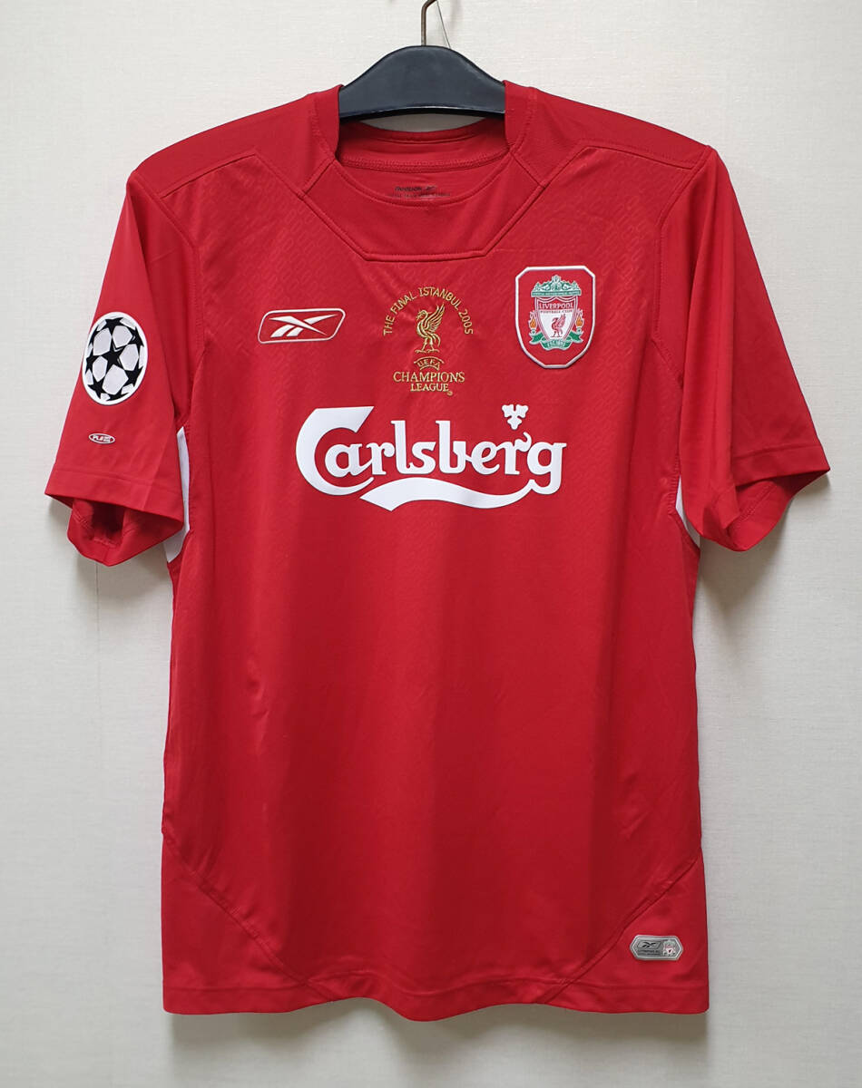 04-05リバプール LIVERPOOL(H)#8 ジェラード GERRARD 半袖 reebok正規 Uefa CL Final仕様 XL_画像1