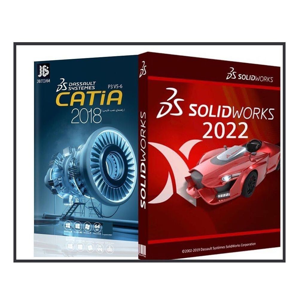 CATIA V5 6R2018 + SolidWorks 2022 SP5 Premium インストール動画付き ガイド付属 永久ダウンロード版_画像1