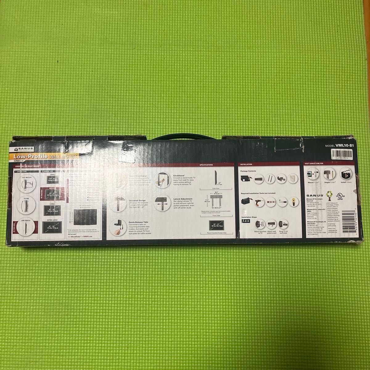 sanus 薄型テレビ　壁掛け用　取付器具　(開封、未使用品)    箱破れあり 販売終了品