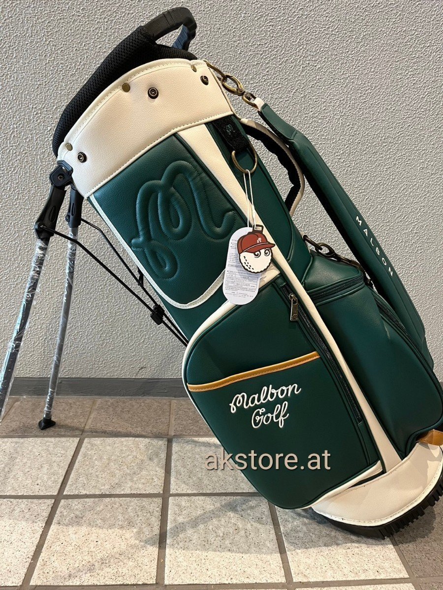 在庫処分セール品★malbon golf ●マルボンゴルフ キャディバッグ ゴルフバッグ グリーンの画像3