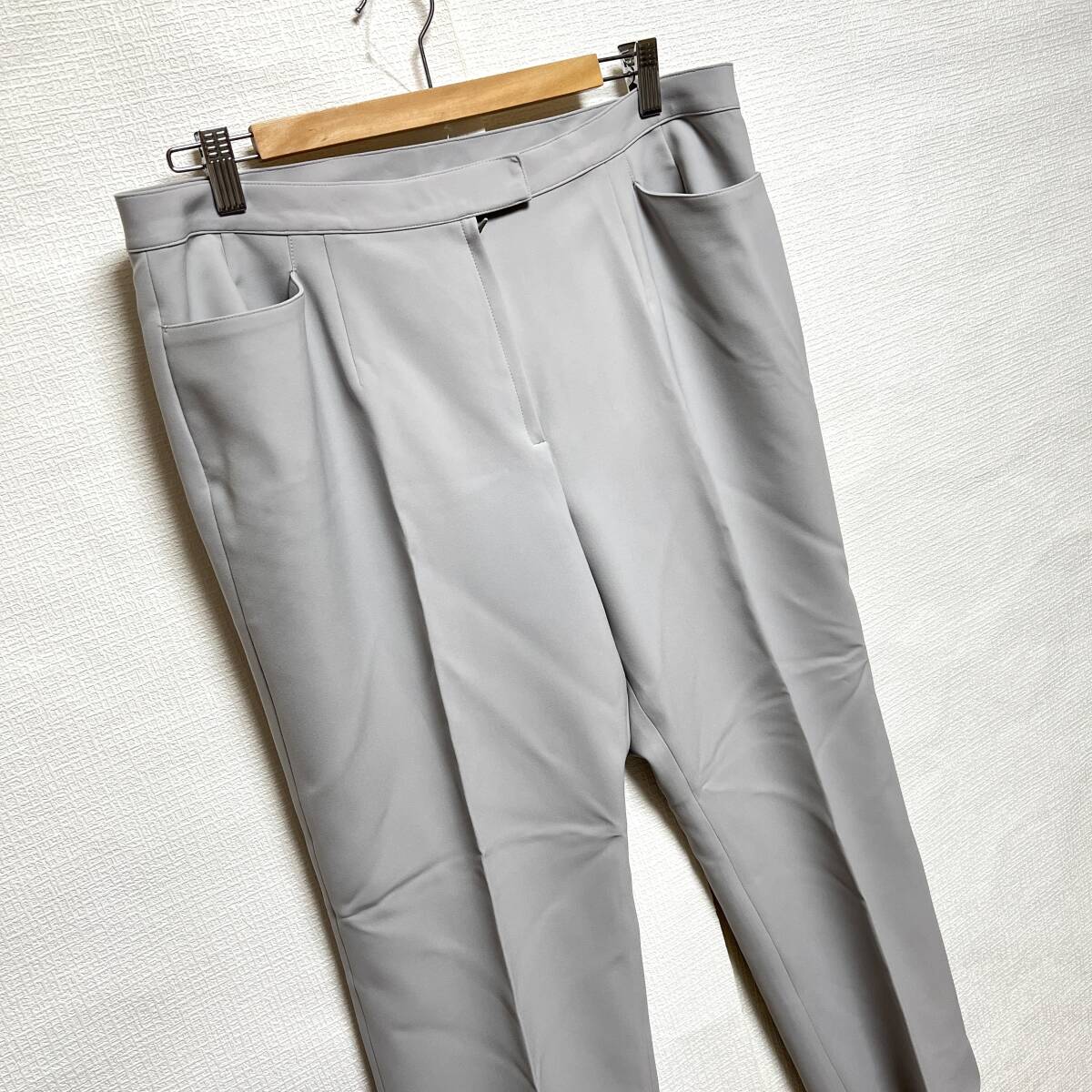  prompt decision Leilian Leilian lady's pants large size 17+ gray series letter pack post service possible (862392)