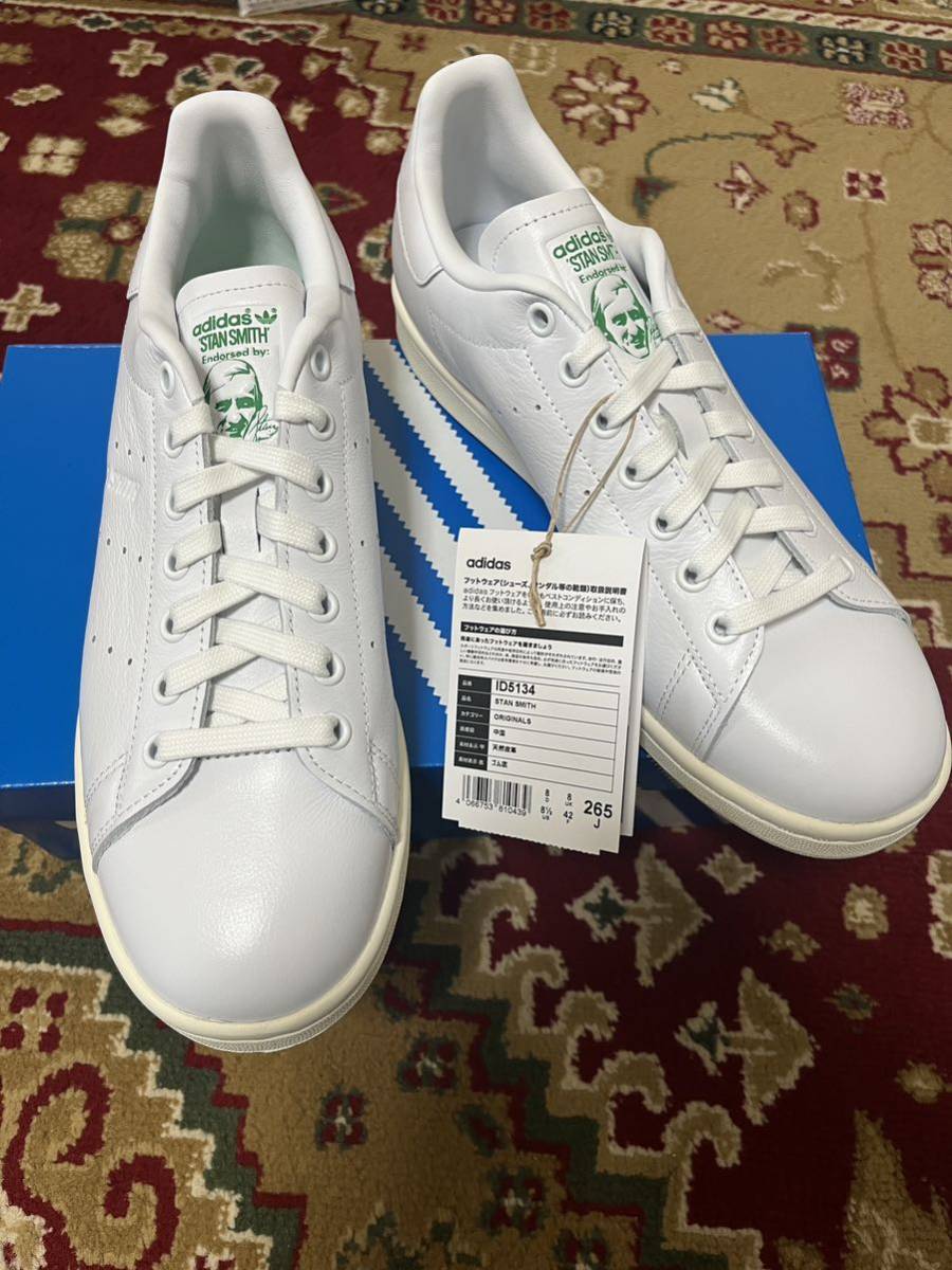 新品【26.5】adidas アディダス スタンスミス STAN SMITH 「BILLY'S別注」MINIMAL　ID5134 日本国内正規品_画像1