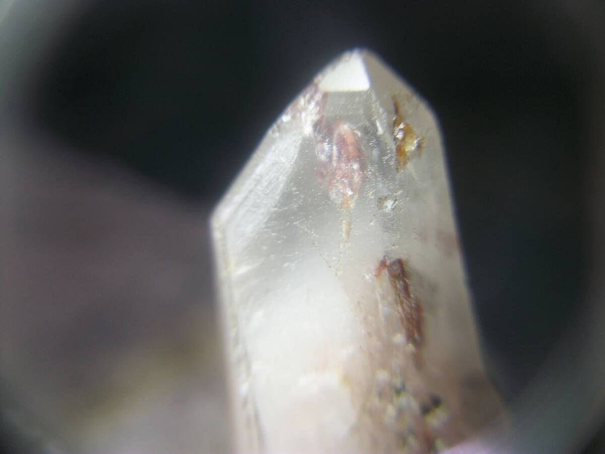国産鉱物　山梨県　水晶峠　水晶　クォーツ　単結晶　白い山入り　定型外発送_画像6