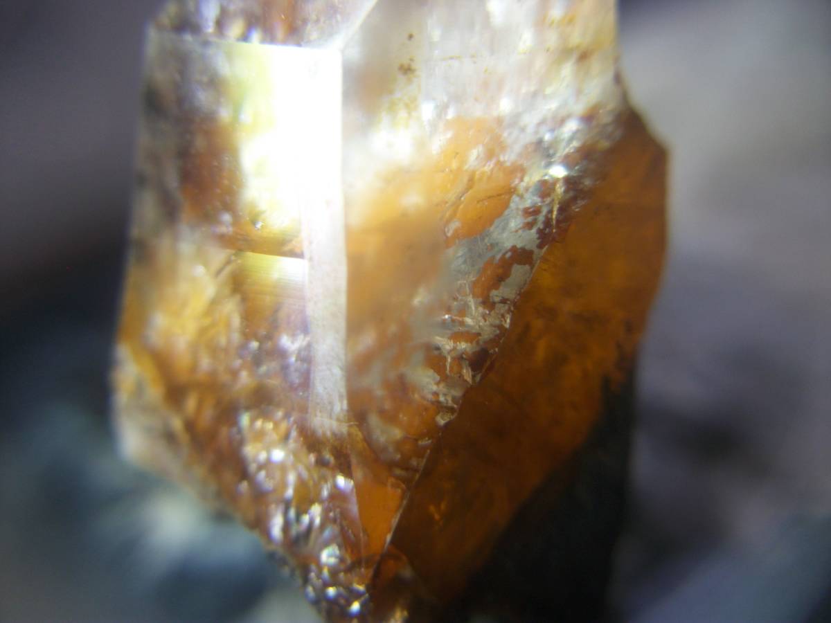 国産鉱物 長野県 川上村 煙水晶 スモーキークォーツ ブラウンカラー 単結晶 定型外発送の画像7