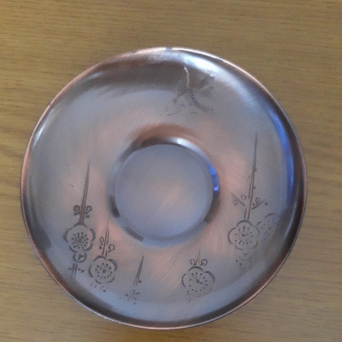 【新品】高岡銅器　純銅製 ・茶托 ・茶道具　５枚セット_画像2