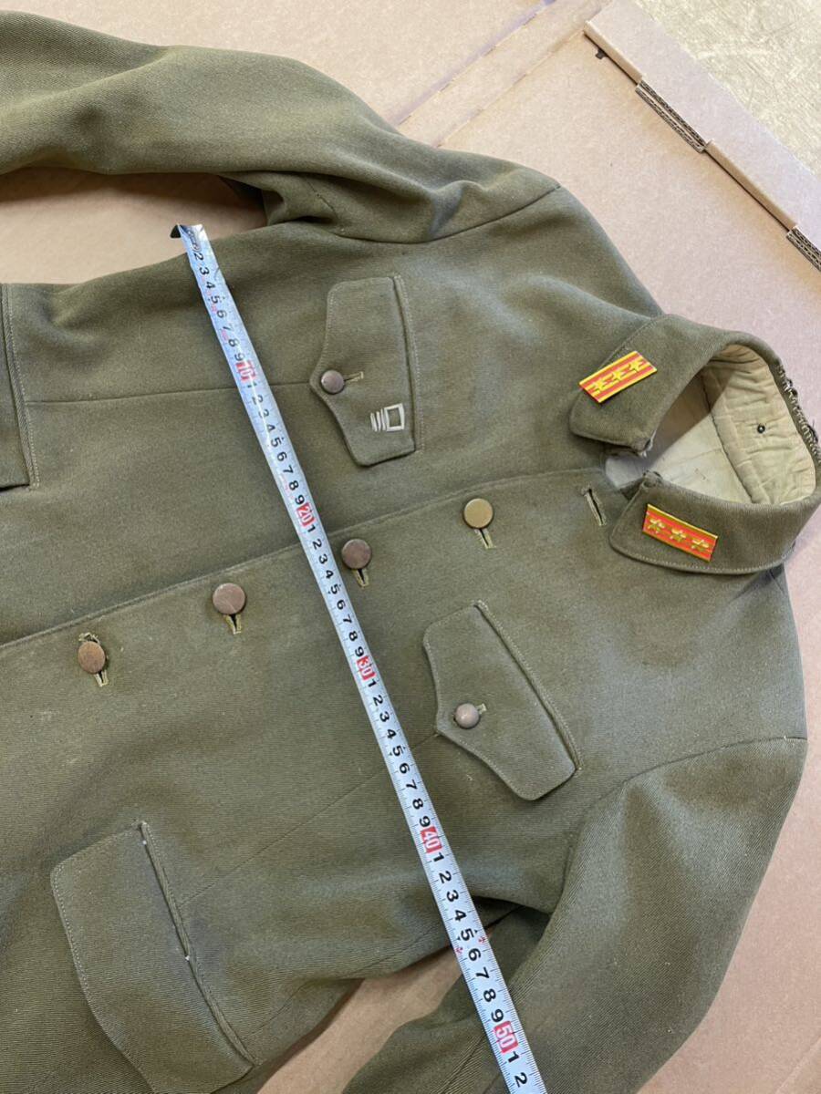  旧日本軍 大日本帝国 陸軍 将校 軍服 上衣 上着 襟章 號 制服 ミリタリーの画像7