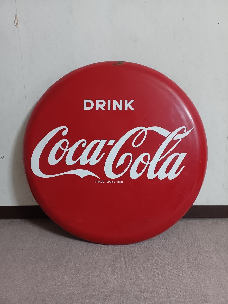 昭和レトロ Coca Cola琺瑯看板_画像1