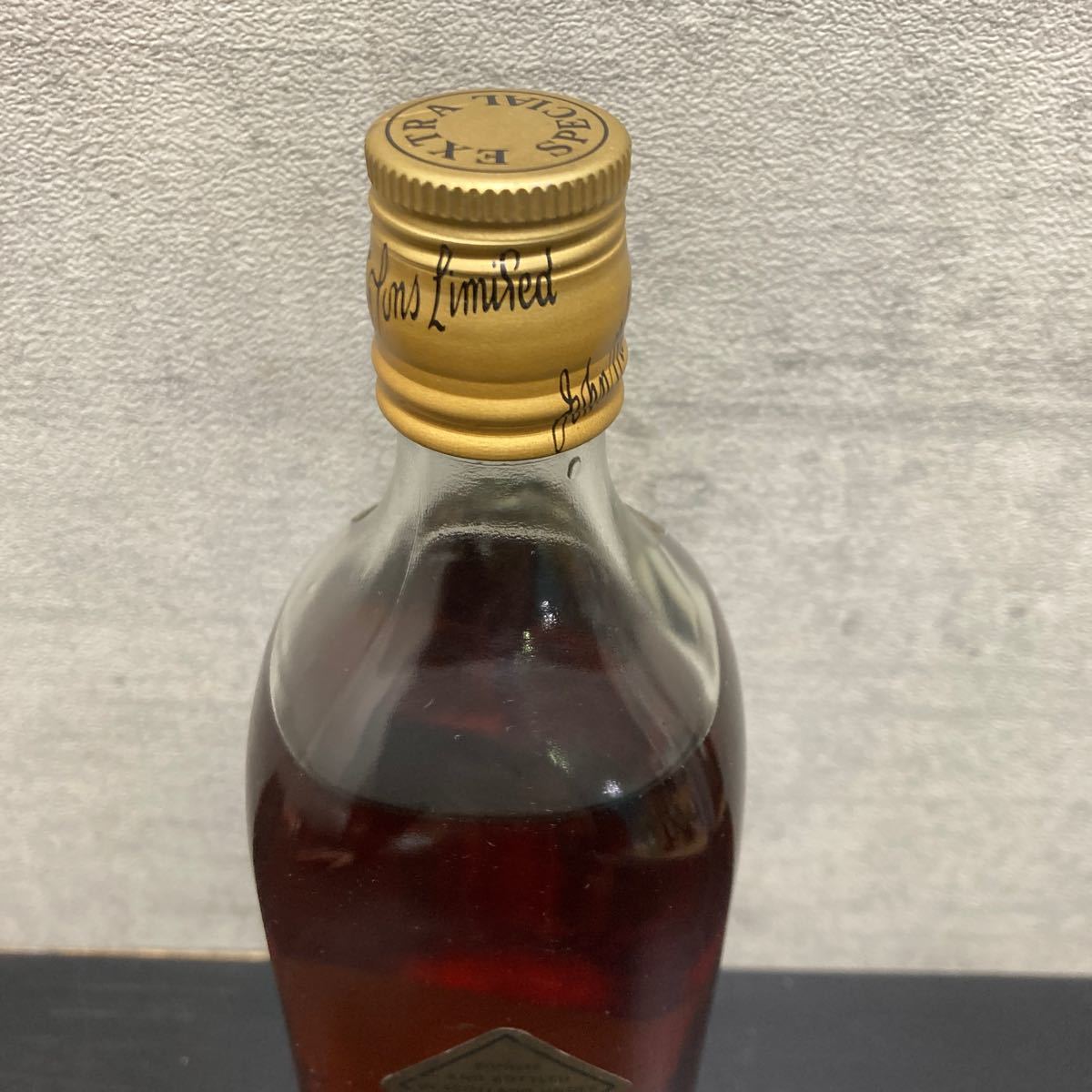 古酒 ウイスキー ジョニーウォーカー ブラックラベル Walker Johnnie EXTRA SPECIAL 金キャップ ゴールドベック　760ml オールドスコッチ_画像6