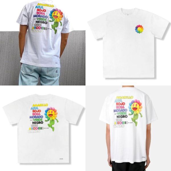 J Balvin x Takashi Murakami Tシャツ L ホワイト_画像3