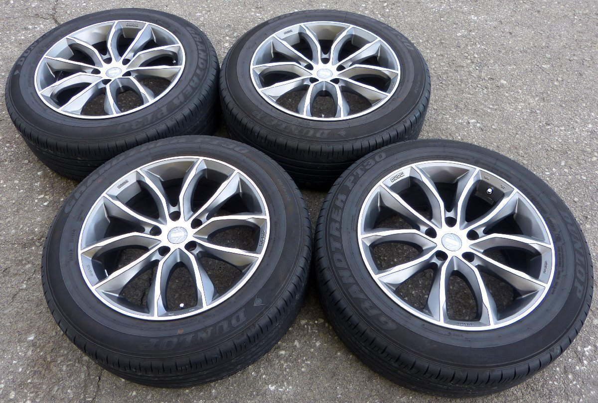 ☆MOMO 18インチ ホイール スクリームジェットエボ・DUNLOP 夏タイヤ GRANDTREK PT30【225/60R18】USED品☆_画像1