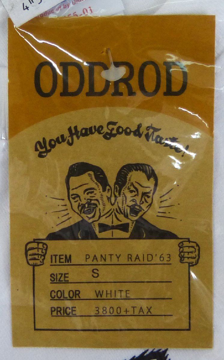 ☆保管品!Tシャツ ODDROD PANTY RAID'63 Sサイズ ホワイト☆　_画像6