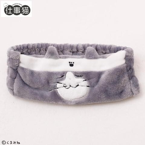 即決 仕事猫 ヘアバンド 新品タグ付き 現場猫 電話猫 くまみね_画像1