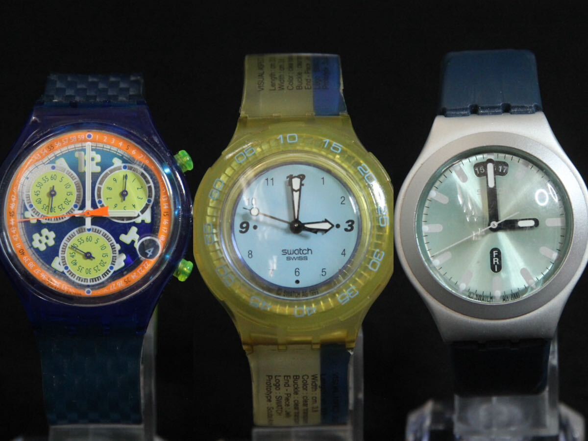 39.swatch SWISS スウォッチ まとめ売り メンズ腕時計 レディース腕時計 レトロ 9点まとめ売り _画像2