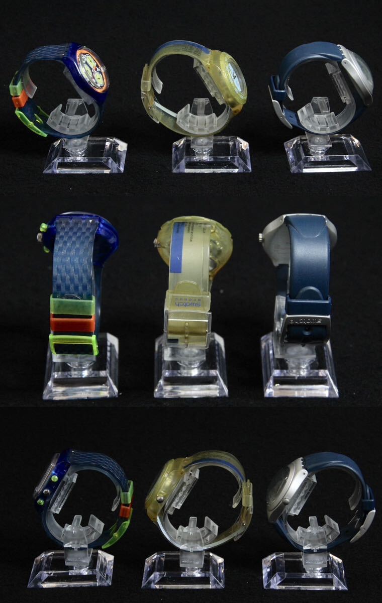 39.swatch SWISS スウォッチ まとめ売り メンズ腕時計 レディース腕時計 レトロ 9点まとめ売り _画像3