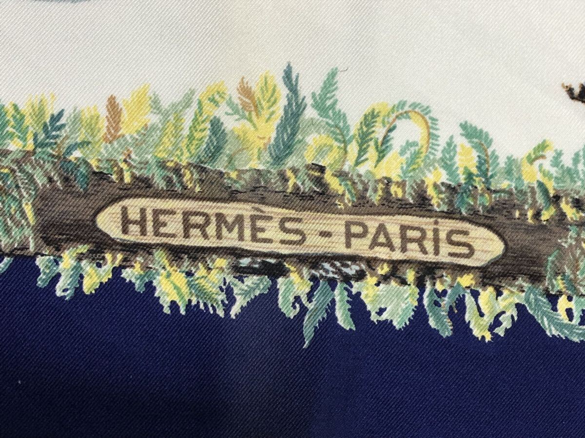 良品 HERMES スカーフ カレ90 Champignons エルメス 良品 HERMES スカーフ カレ90 Champignons エルメス