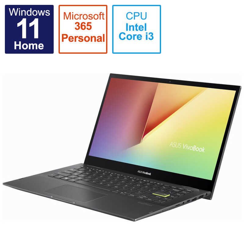 新品 ASUS VivoBook Flip 14 TP470EA-EC492WS 14型 Core i3 SSD128GB メモリ4GB Office 搭載 Windows 11(Sモード) 駆動時間7.5時間_画像1