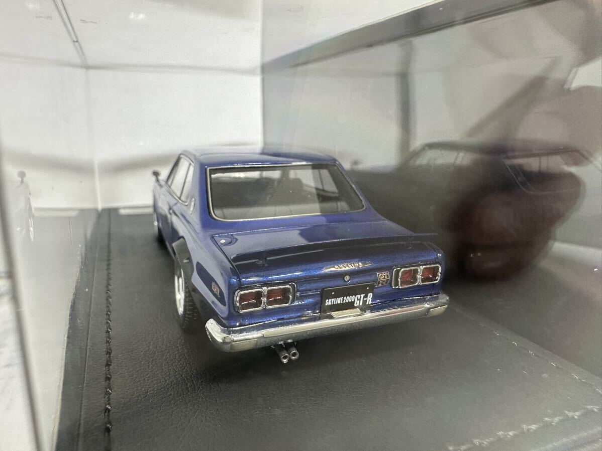 [絶版品] 1/43 IG0244 Nissan Skyline 2000 GT-R (KPGC10) Blue ignition model イグニッションモデル 日産 スカイライン ハコスカ の画像5