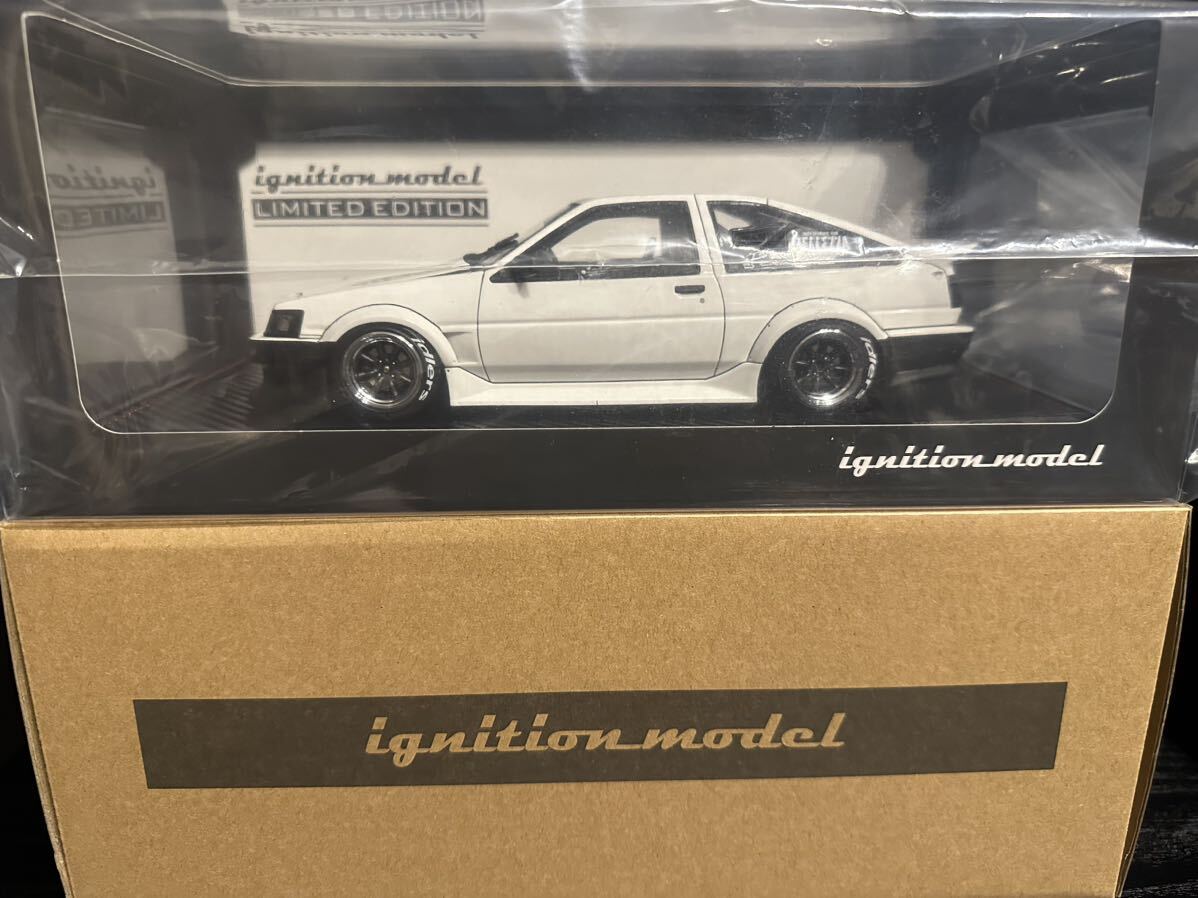 [WEB限定] 新品 1/18 IG2968 RWB AE86 White/Black 車両のみ ignition model イグニッションモデル Toyota Corolla Levin カローラ レビンの画像6