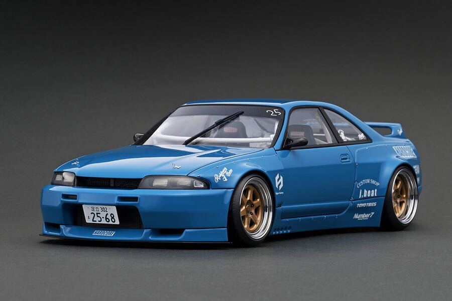 [WEB限定] 1/18 IG3027 PANDEM GT-R (BCNR33) Blue With Skate Boardイグニッションモデル ignition model Nissan SKYLINE R33 パンデムの画像3