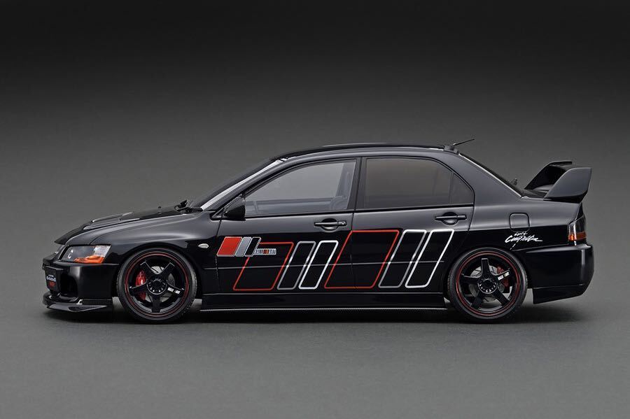 [新品] 1/18 IG2375 Mitsubishi Lancer Evolution IX MR (CT9A) BLACK イグニッションモデル ignition model 三菱 ランサー ランエボ Evo 9の画像3