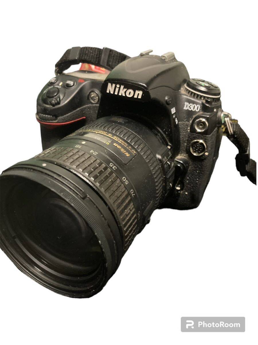 Nikon ニコン D300 デジタル一眼レフカメラ ボディ 望遠レンズ 稼動品AF-S DX NIKKOR 18-200mm F3.5-5.6G ED VR II シャッター数94,879枚の画像1