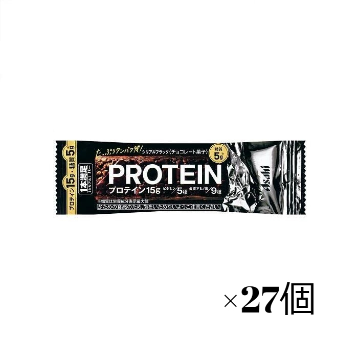 アサヒ 1本満足バープロテインブラックPROTEIN 　×27個_画像1