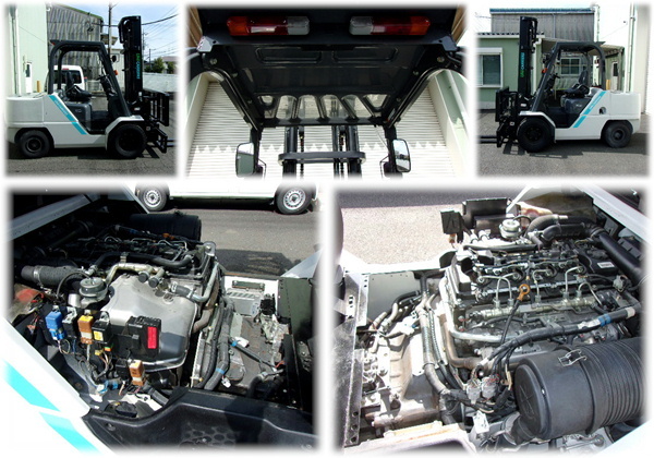 ディーゼルエンジン・フォークリフト3.5トン中古車 ヒンジドフォーク2017年製 ユニキャリアの画像7
