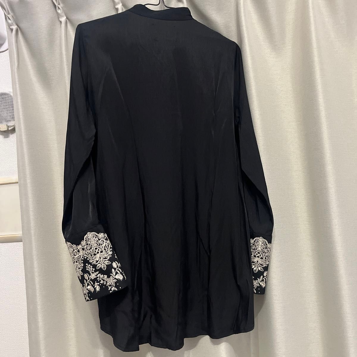 AMERI EMBROIDERY CUFF BLOUSE  長袖 シャツ カットソー ブラウス トップス