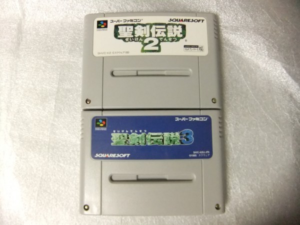 セーブ電池新品！ 聖剣伝説２・３ ２本セット 端子メンテ済み！ 一発起動！の画像1