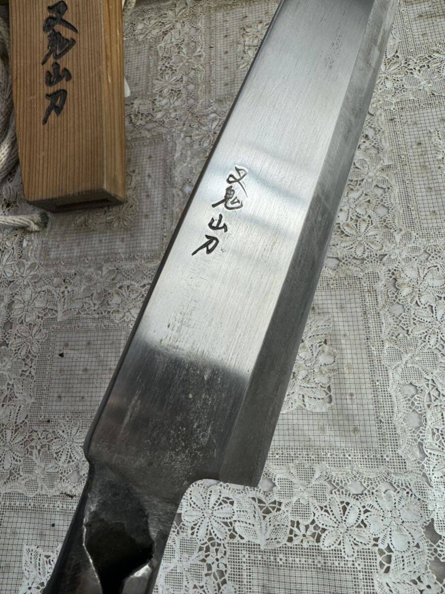 美品☆叉鬼山刀マタギナガサフクロナガサ西根打刃物製作所三代目 美品☆叉鬼山刀マタギナガサフクロナガサ西根打刃物製作所三代目