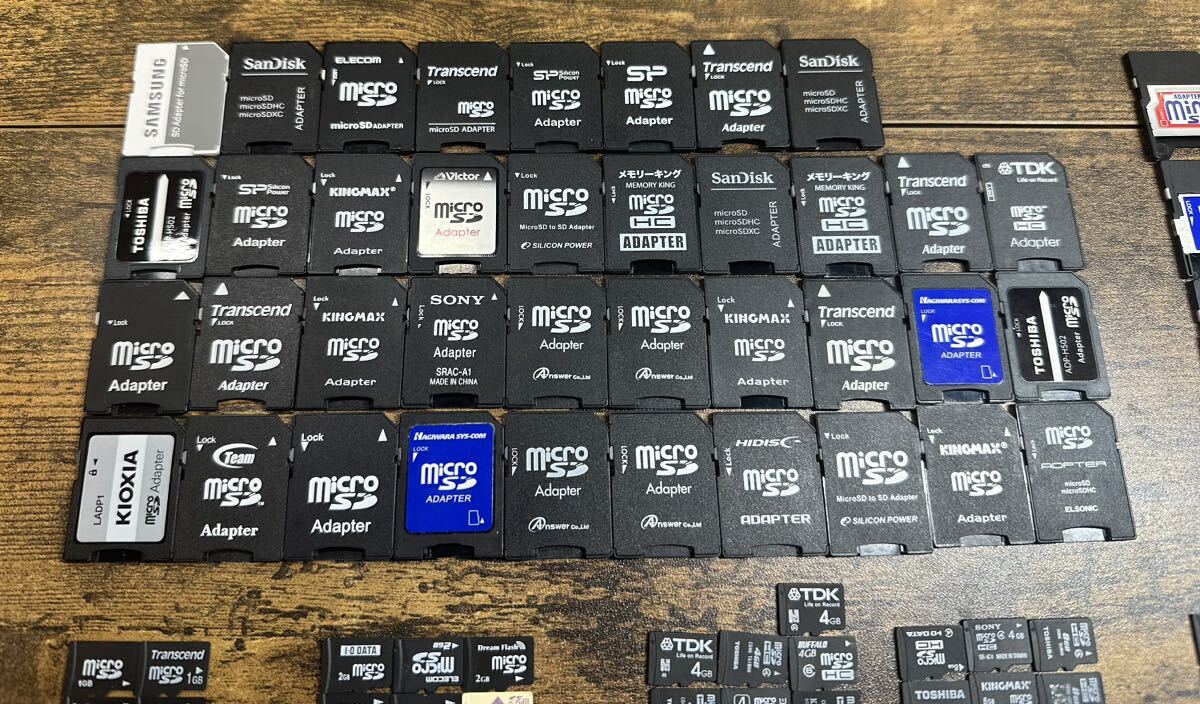 ★【送料無料！】全230枚 micro SD HC 128GB/64GB/32GB/16GB/8GB/4GB/2GB/1GB マイクロSD 、アダプターセットまとめ ★_画像6