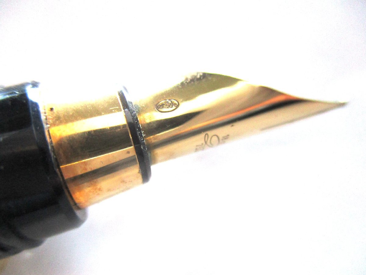 * Tochigi shop![ST.Dupont( Dupont )] Monpal nas Brown marble pen .(K18(750)) fountain pen *