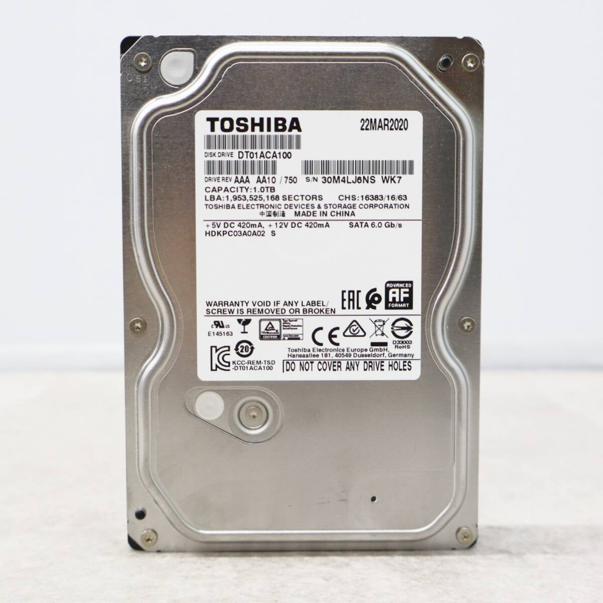 ∨pc детали 1 ТБ ｜ построенный -в жестком диске SATA 3.5 -INCH ｜ Toshiba Toshiba DT01ACA100, встроенный -в HDD ｜ Formatted O9282