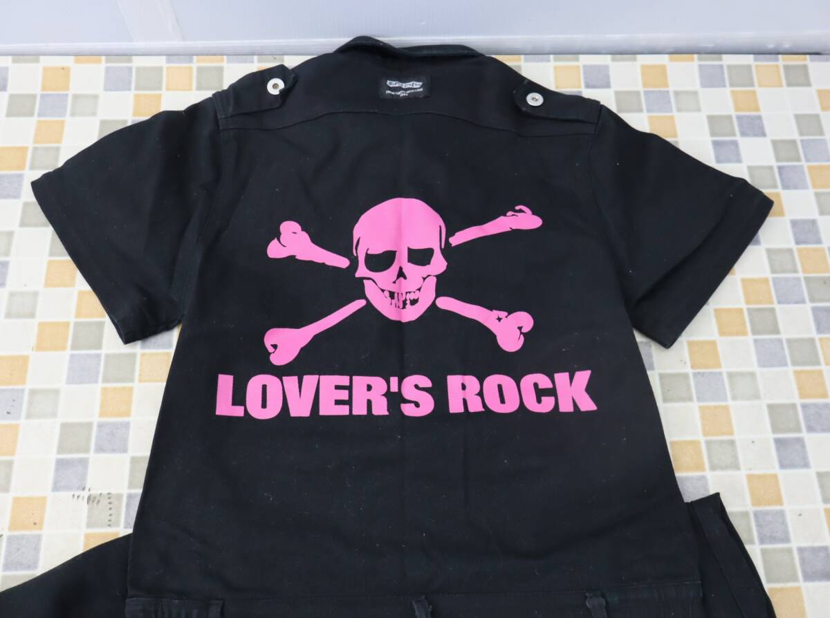 ◎ ｜スカル×刺繍×スタッズ｜LOVER'S ROCK スーパーラバーズ レディースつなぎ　フリーサイズ｜ ■O6964_画像6