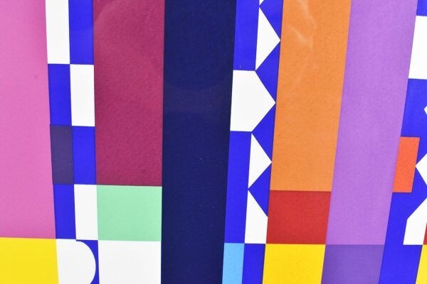 ヤコブ・アガム版画額「作品」　シルクスクリーン　AP版限27　サイン　46.3×57.8　F:67.7×82.2　Yaacov Agam_画像6