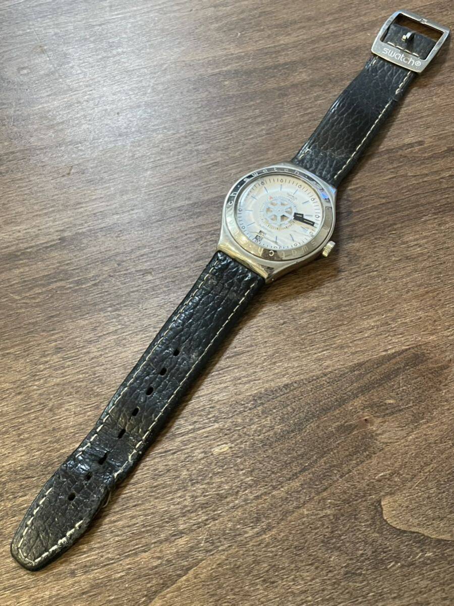 1円〜　SWATCH スウォッチ　自動巻 稼動品　メンズ 腕時計　E00150_画像3