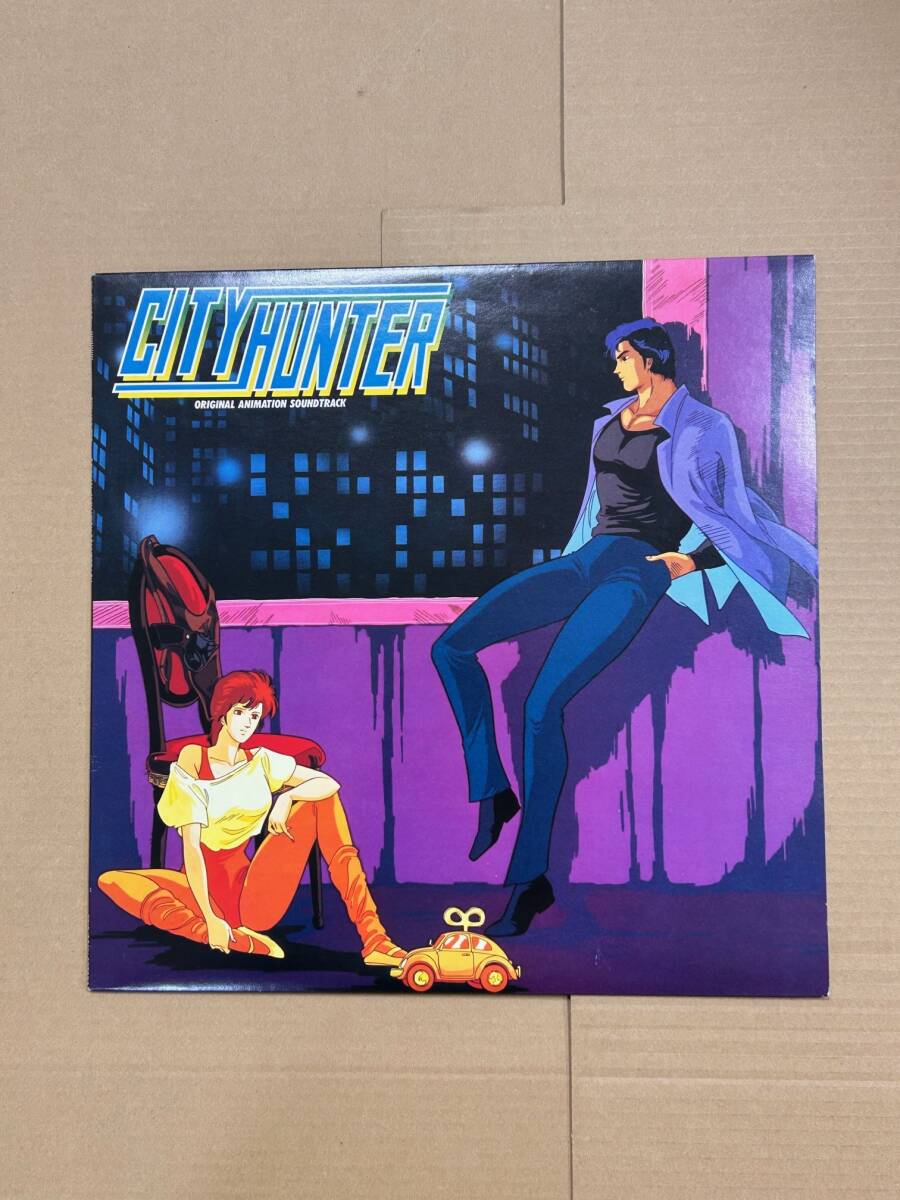 CITY HUNTER シティハンター オリジナル・アニメーション・サウンドトラック LP レコード 見本盤 28 3H-285の画像1