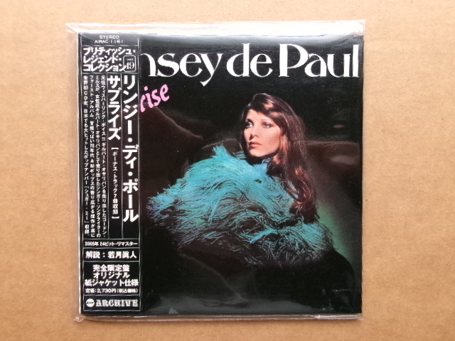 美品　紙ジャケット　CD　リンジー・ディ・ポール Lynsey de Paul　サプライズ　SURPRISES　24ビットリマスター_画像1