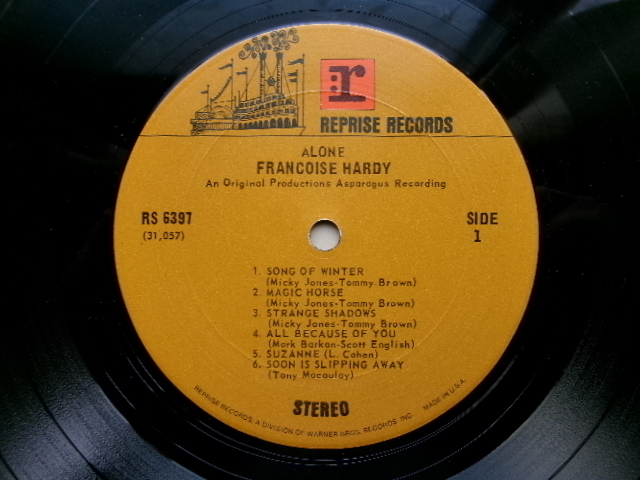 USA盤　フランソワーズ・アルディ　Francoise Hardy Alone　1970年　LP_画像5