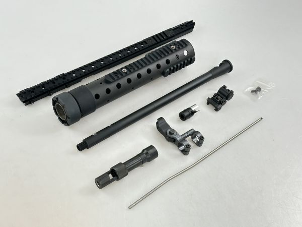 FCW 製 マルイ M4 MWS GBB対応 Mk12 SPRマークスマンライフル カーボン製 フロントキット 検）SR 25 M4 M4A1 CQB AR15 M16 SR16 SR47_画像3