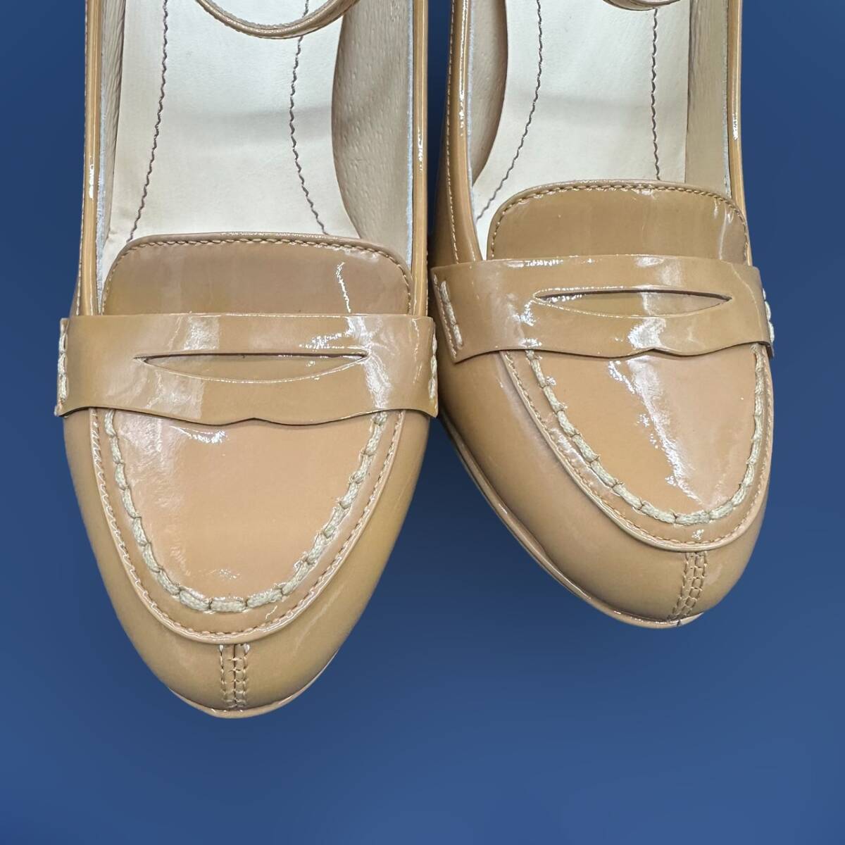 【展示品】パンプス　レディース　婦人靴　23ｃｍ　天然皮革　　Maid in japan　FQ1391