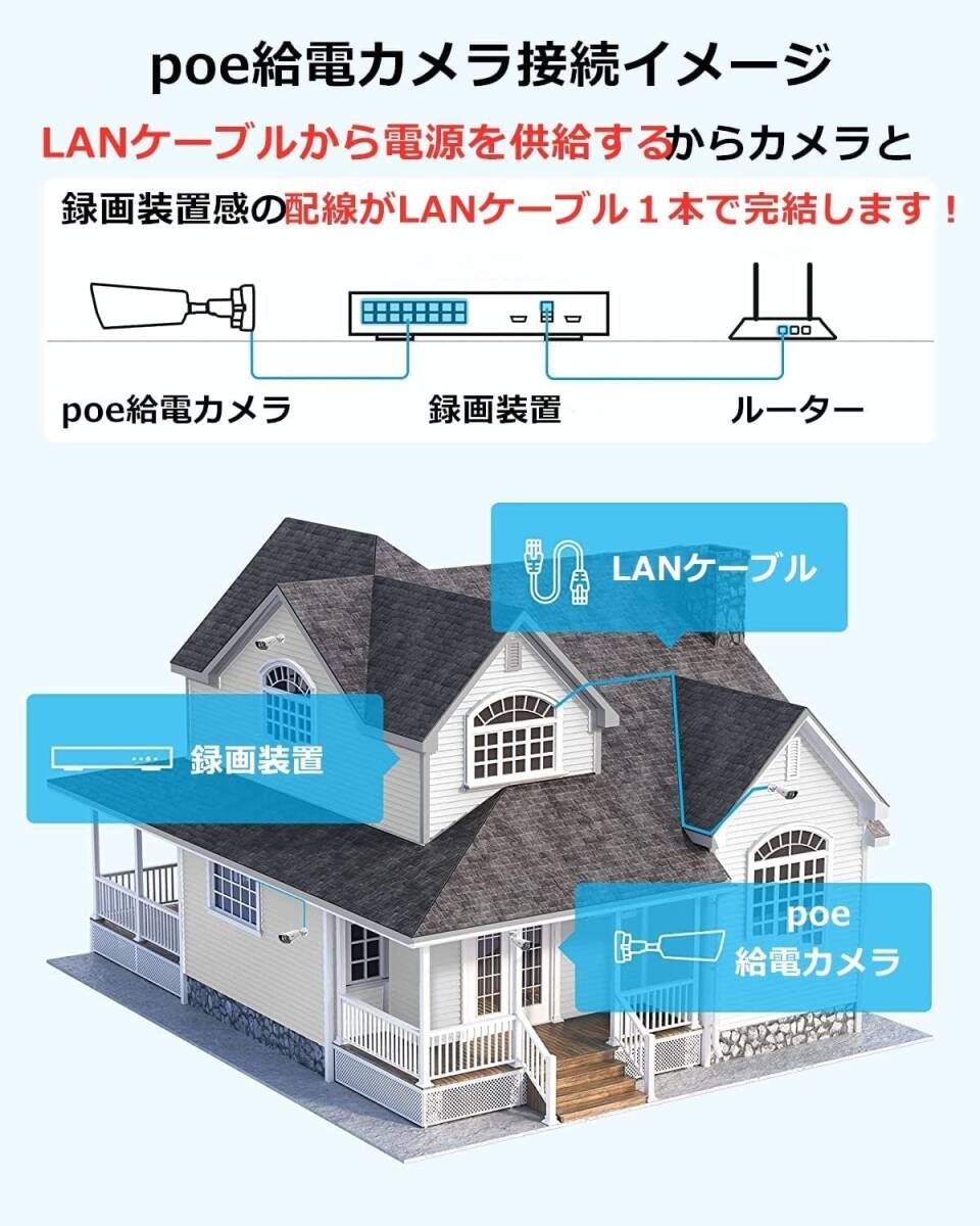 防犯カメラセット8台 4k 8ch poe 2tb 双方向通話 ai人体検知 車両検知 顔検知 動体検知 発光 サイレン 防犯灯 夜間カラー 音声録画 家庭用