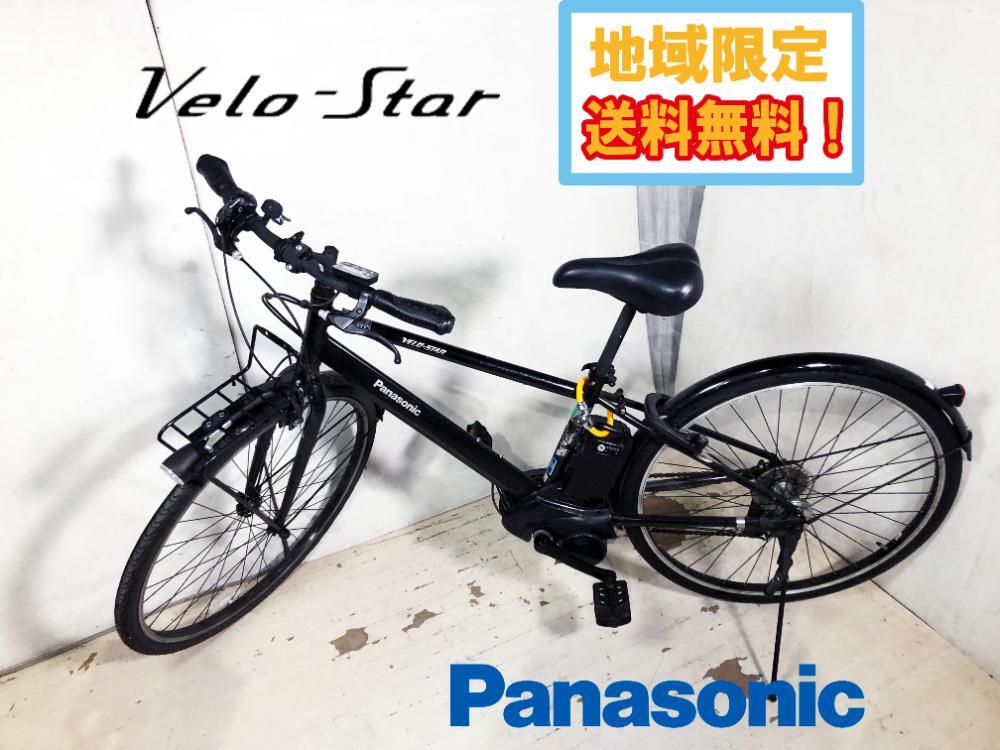 * region limitation free shipping * beautiful goods used *Panasonic electric bike [VELO-STAR] exterior 7 step shifting gears 700×38C cross bike [BE-ELVS772B]D3KR